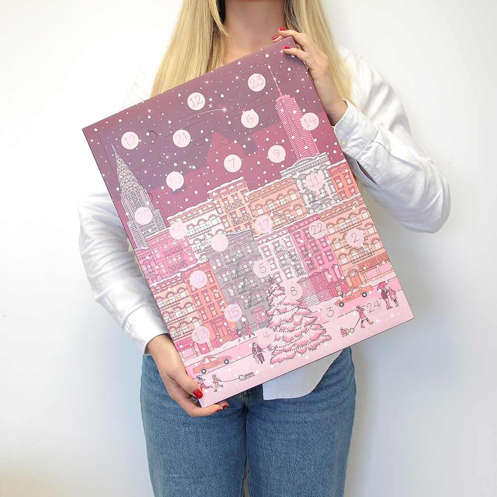MY ESSENTIALS - Calendrier De L’Avent 2025 Beauté Femme - Coffret Cadeau 24 Produits 100% Maquillage Full Size - Teint, Yeux, Lèvres, Ongles - Christmas in the City