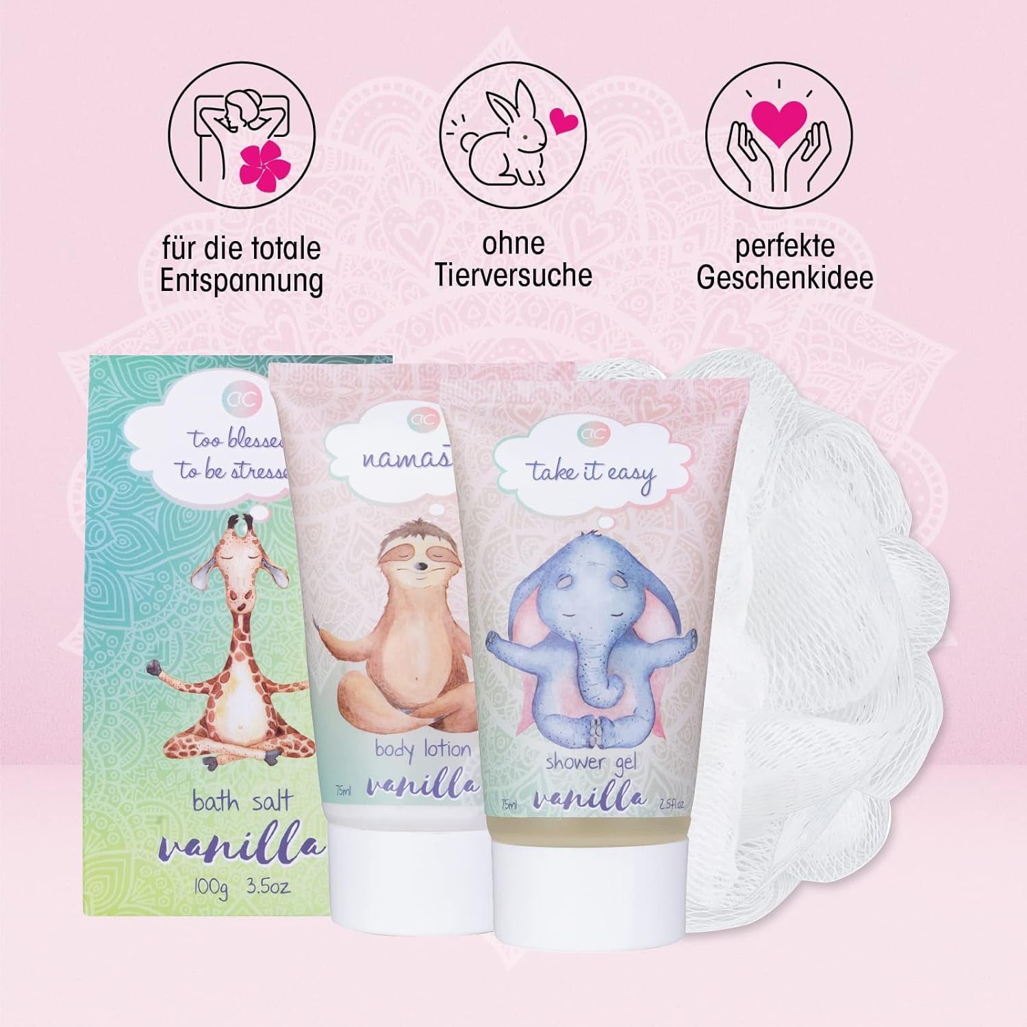 - Set De Bain Et Douche Anti-Stress Au Parfum De Vanille, Coffret Cadeau Pour Que Les Femmes Se Détendent Le Jour De Leur Anniversaire Coffret Cadeau Et Soin Bien-Être 5 Pièces Avec Baignoire