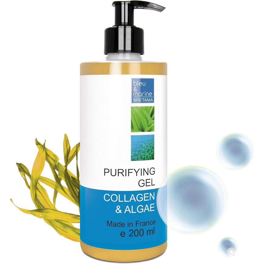 - Gel Purifiant Anti-Imperfections 200Ml | Nettoyant Visage | Équilibre Hydro-Lipidique | Algues, Marula Bio, Aloe Vera (Lot De 1)