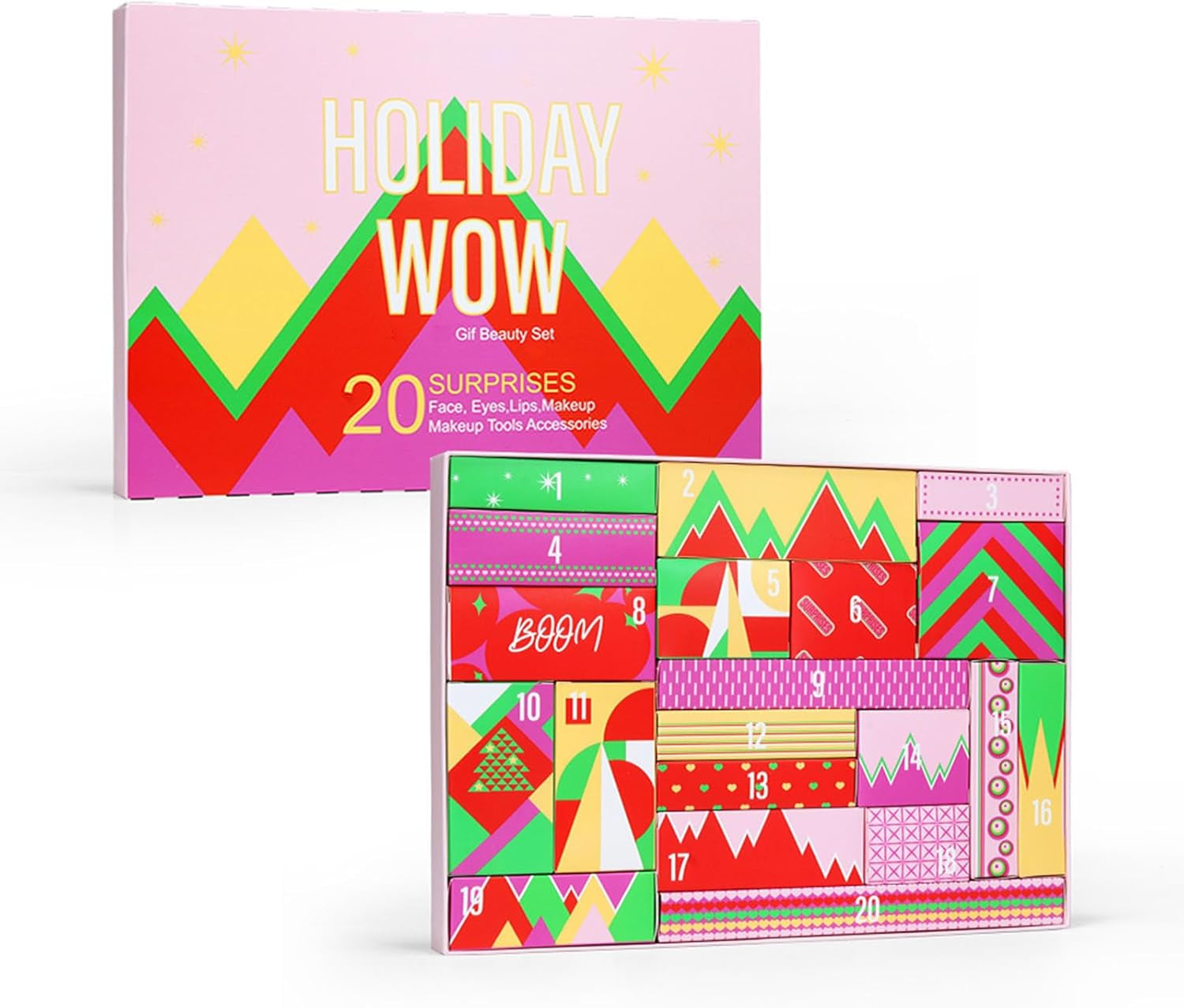 Calendrier De L'Avent 2023 Maquillage - Calendrier De L'Avent Beauté - Calendrier De Noël Cosmétique Maquillage Coffrets Cadeaux - Maquillage Femme 24 Beau Cadeaux De Noël