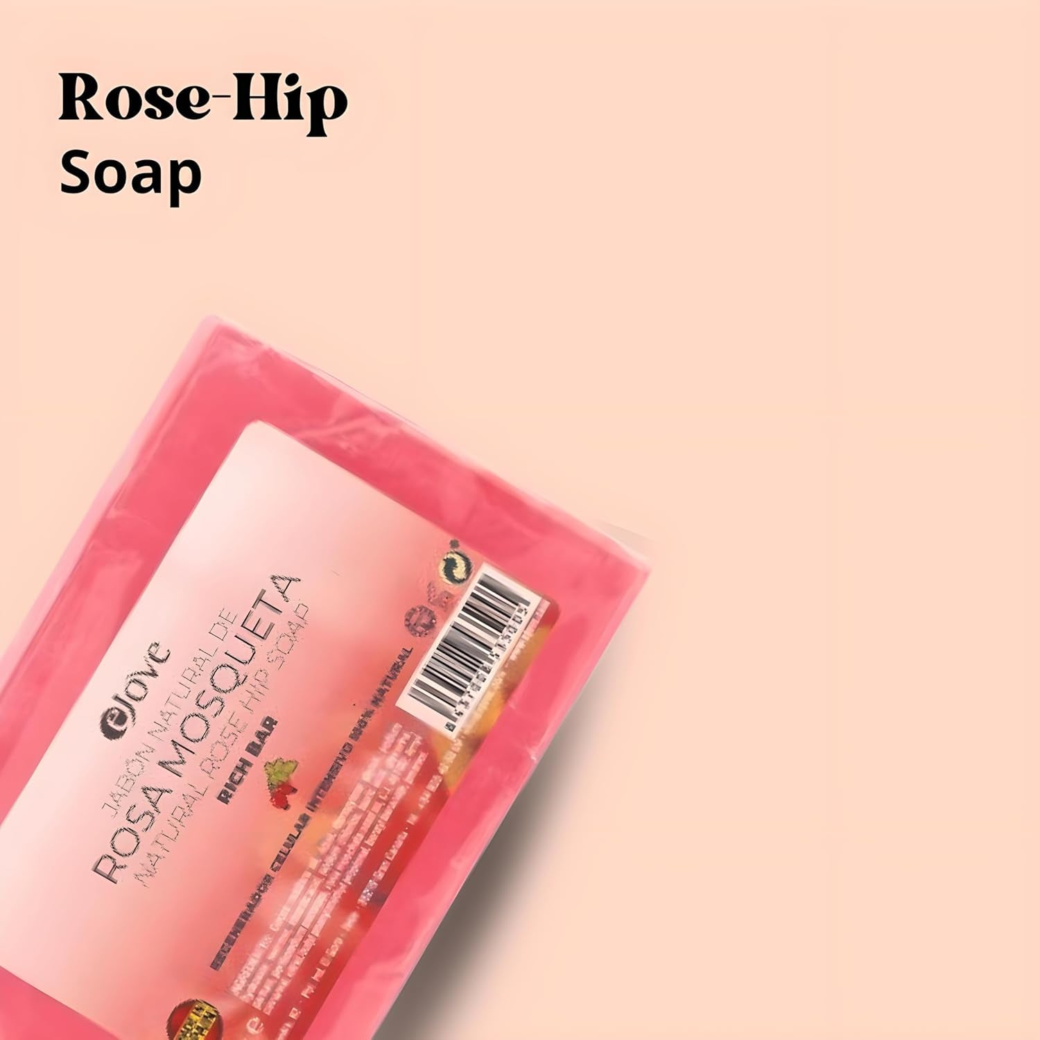 Nettoyant Pour Le Visage Rose Musquée 125G | Savon Naturel Artisanal Pour Le Visage Et Le Corps | Gommage Exfoliant Doux | Hydratation Et Soin Des Cicatrices | Peau Douce Et Éclatante