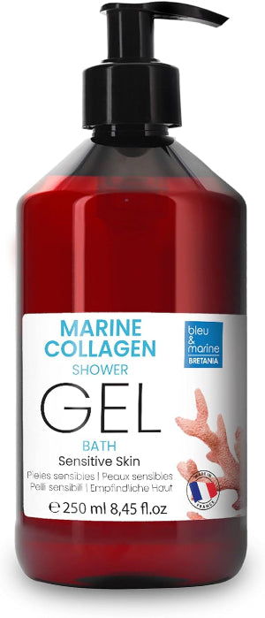 Gel Douche Collagène Triple Action : Nettoyant Visage, Corps Et Cheveux. Effet Raffermissant Et Anti-Âge. Soin Pour Peaux Atopiques, Sensibles Et Sèches - 250 Ml
