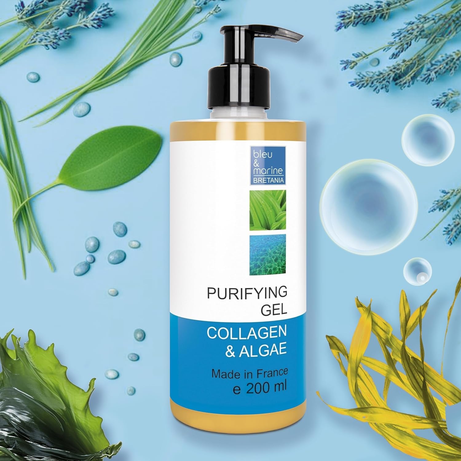 - Gel Purifiant Anti-Imperfections 200Ml | Nettoyant Visage | Équilibre Hydro-Lipidique | Algues, Marula Bio, Aloe Vera (Lot De 1)