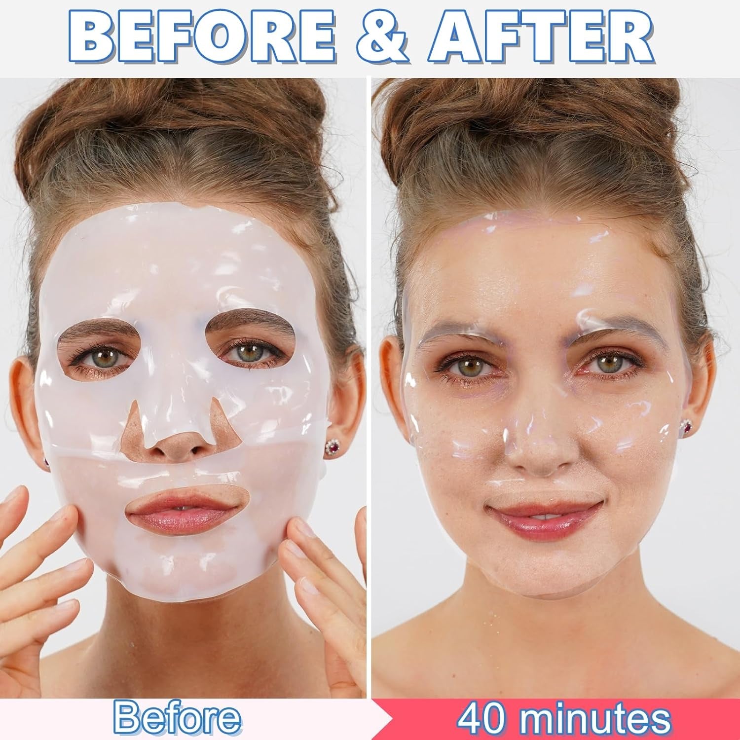 Masque Visage Bio-Collagène – Masque Hydratant Intense – Soin Anti-Âge – Masque Collagene Visage – Pour Une Peau Repulpée Et Éclatante