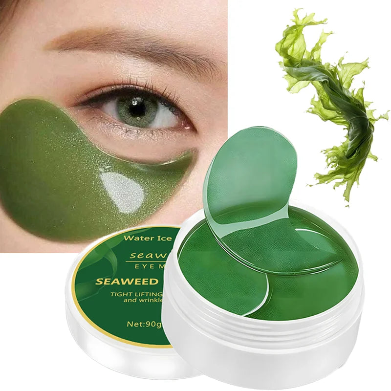 60Pcs Seaweed Hyaluronic Acid Eye Mask to Remove Dark Circles Collagen Eye Patch Facial Care Products