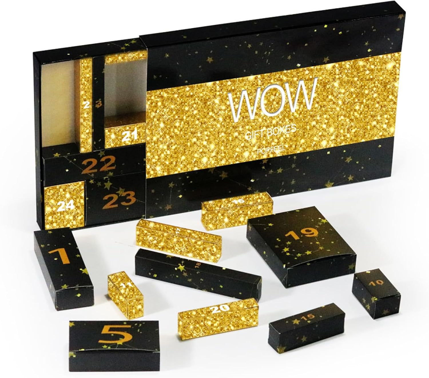 Calendrier De L'Avent 2025 Pour Femmes Et Filles, 24 Pcs Kit Maquillage Femme Professionnel, Calendrier Du Compte À Rebours,Cadeau De Noël Idéa#B