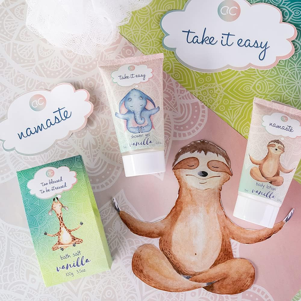 - Set De Bain Et Douche Anti-Stress Au Parfum De Vanille, Coffret Cadeau Pour Que Les Femmes Se Détendent Le Jour De Leur Anniversaire Coffret Cadeau Et Soin Bien-Être 5 Pièces Avec Baignoire