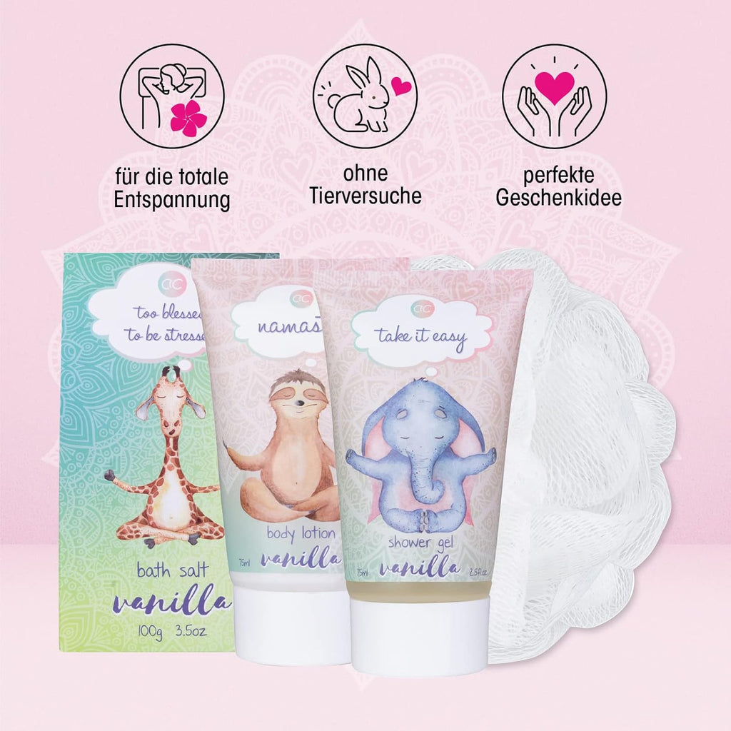 - Set De Bain Et Douche Anti-Stress Au Parfum De Vanille, Coffret Cadeau Pour Que Les Femmes Se Détendent Le Jour De Leur Anniversaire Coffret Cadeau Et Soin Bien-Être 5 Pièces Avec Baignoire