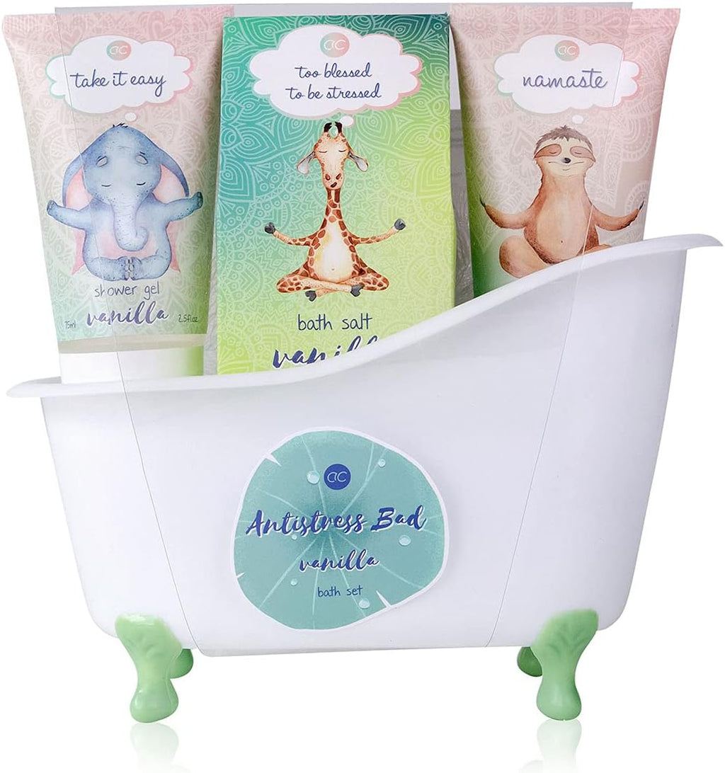 - Set De Bain Et Douche Anti-Stress Au Parfum De Vanille, Coffret Cadeau Pour Que Les Femmes Se Détendent Le Jour De Leur Anniversaire Coffret Cadeau Et Soin Bien-Être 5 Pièces Avec Baignoire