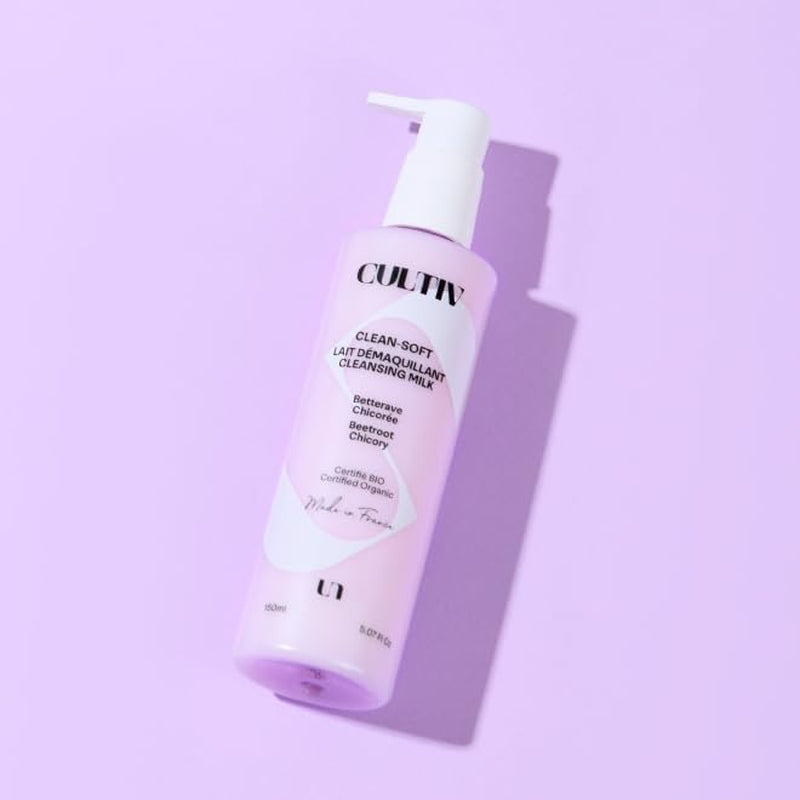 - Pack Clean Avec 1Xgommage Visage, 1Xgel Nettoyant, 1Xeau Micellaire & 1Xlait Démaquillant - Routine Complète - Pour Peaux Sensibles - Hydrate Et Apaise - Ingrédients Naturels, Bio Et Véganes