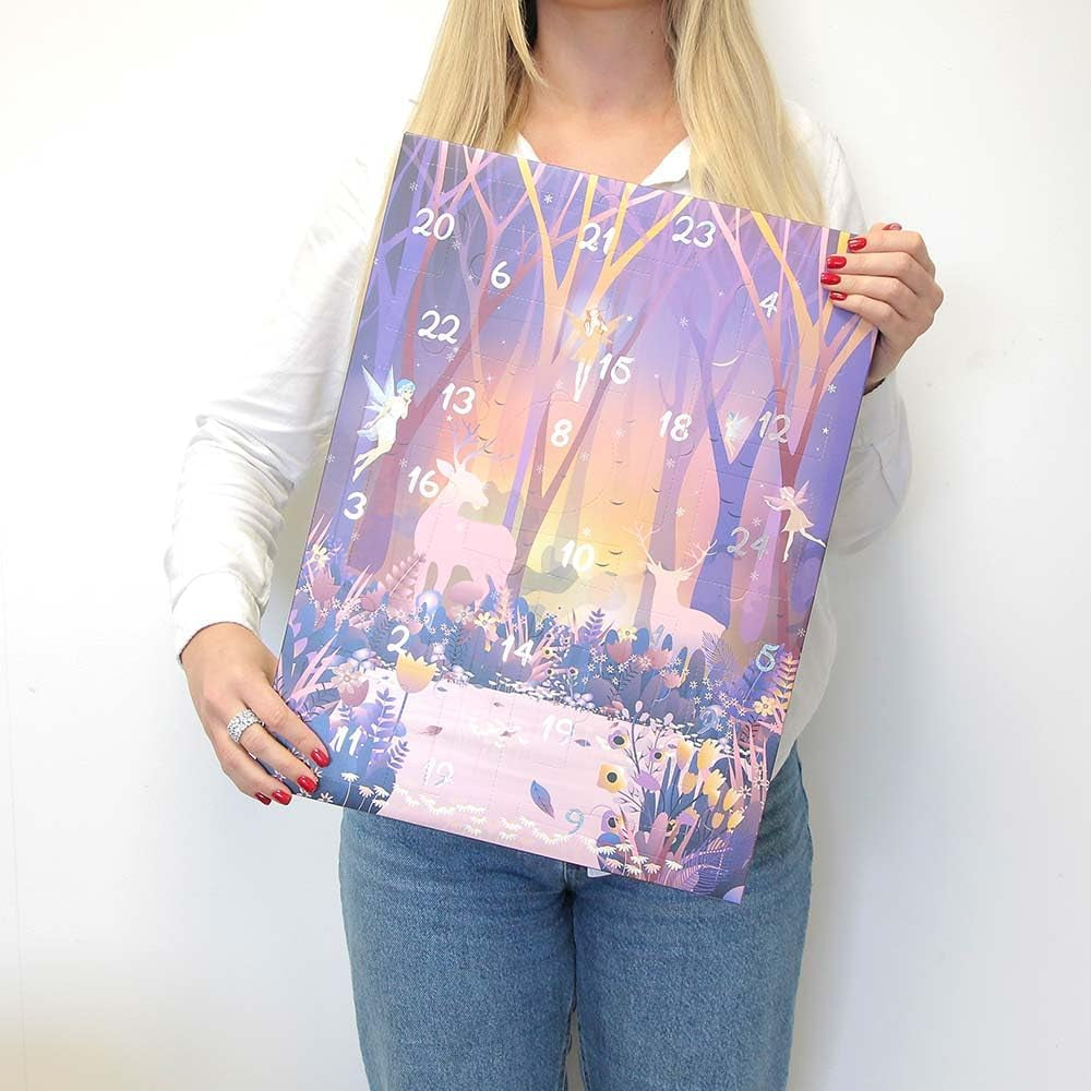 MY ESSENTIALS - Calendrier De L’Avent 2025 Beauté Femme - Coffret Cadeau 24 Produits Maquillage & Accessoires Débutants - Routine Teint, Yeux, Lèvres, Ongles - Idée Cadeau Noël - Magic Forest