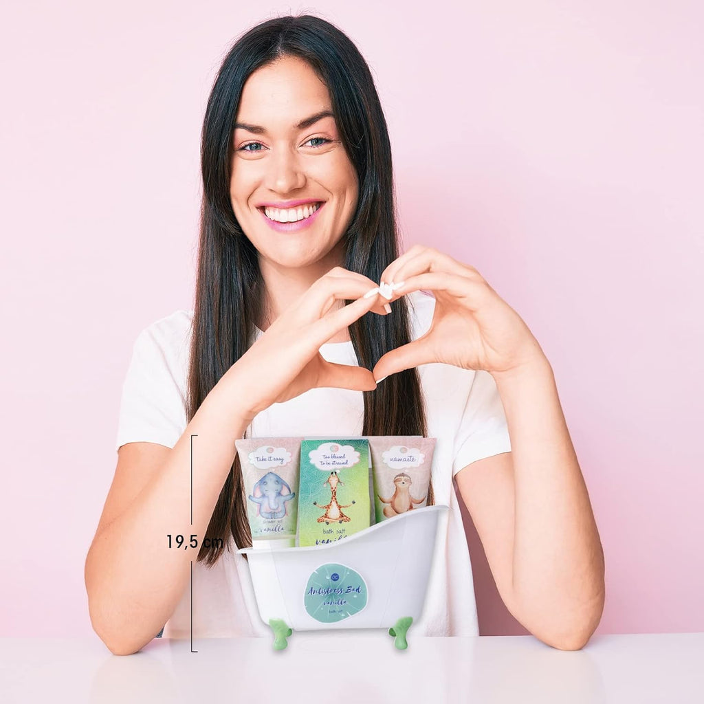 - Set De Bain Et Douche Anti-Stress Au Parfum De Vanille, Coffret Cadeau Pour Que Les Femmes Se Détendent Le Jour De Leur Anniversaire Coffret Cadeau Et Soin Bien-Être 5 Pièces Avec Baignoire