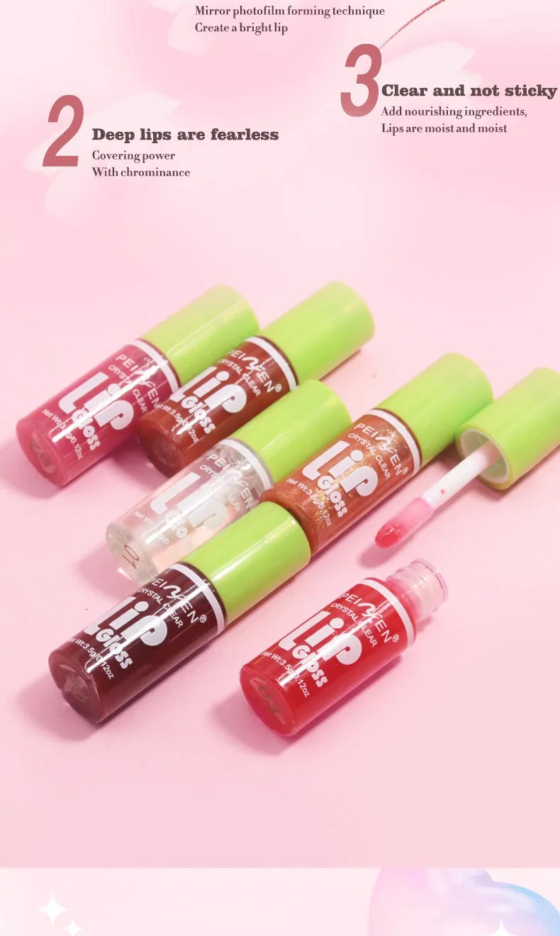 Coffret de 6 Gloss Hydratants Transparents - Huile à Lèvres Cosmétique