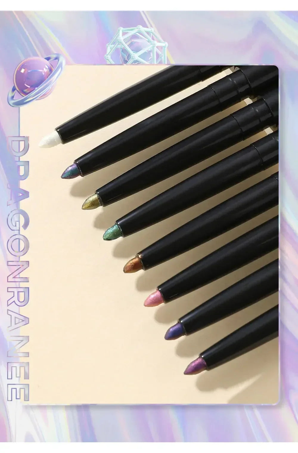 Eyeliner Paillettes Aurora Multi-Chrome - Vert Violet Métallique