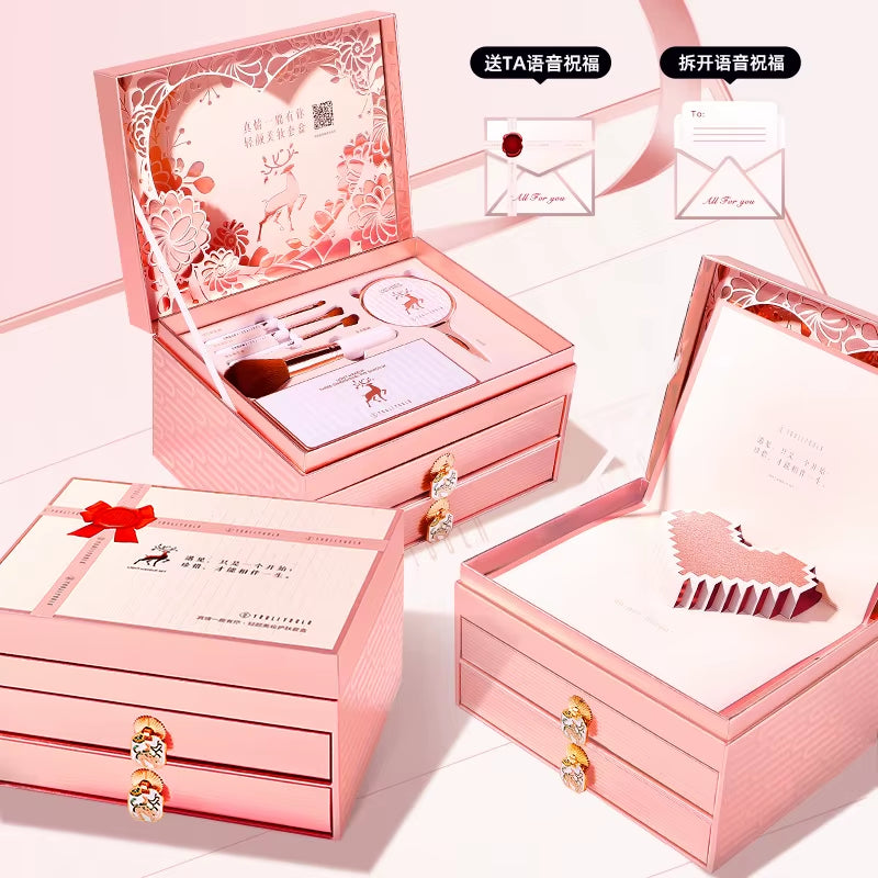 Makeup Set Cosmetics Genuine Full Set of 20 Pieces Beauty Gift Box for Birthdays and Valentine'S Days Gifts