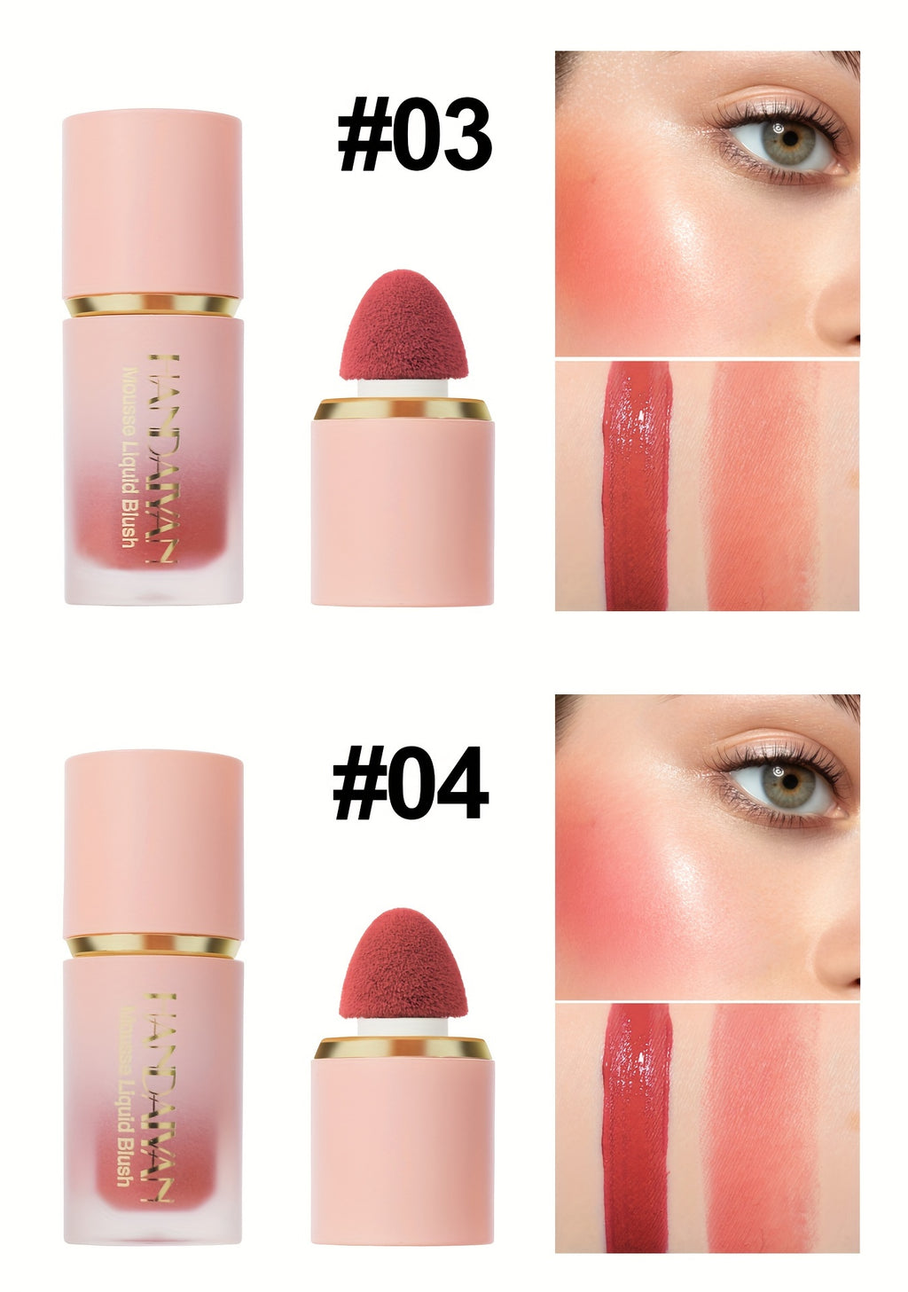 Set de 3 Blush Liquides HANDAIYAN