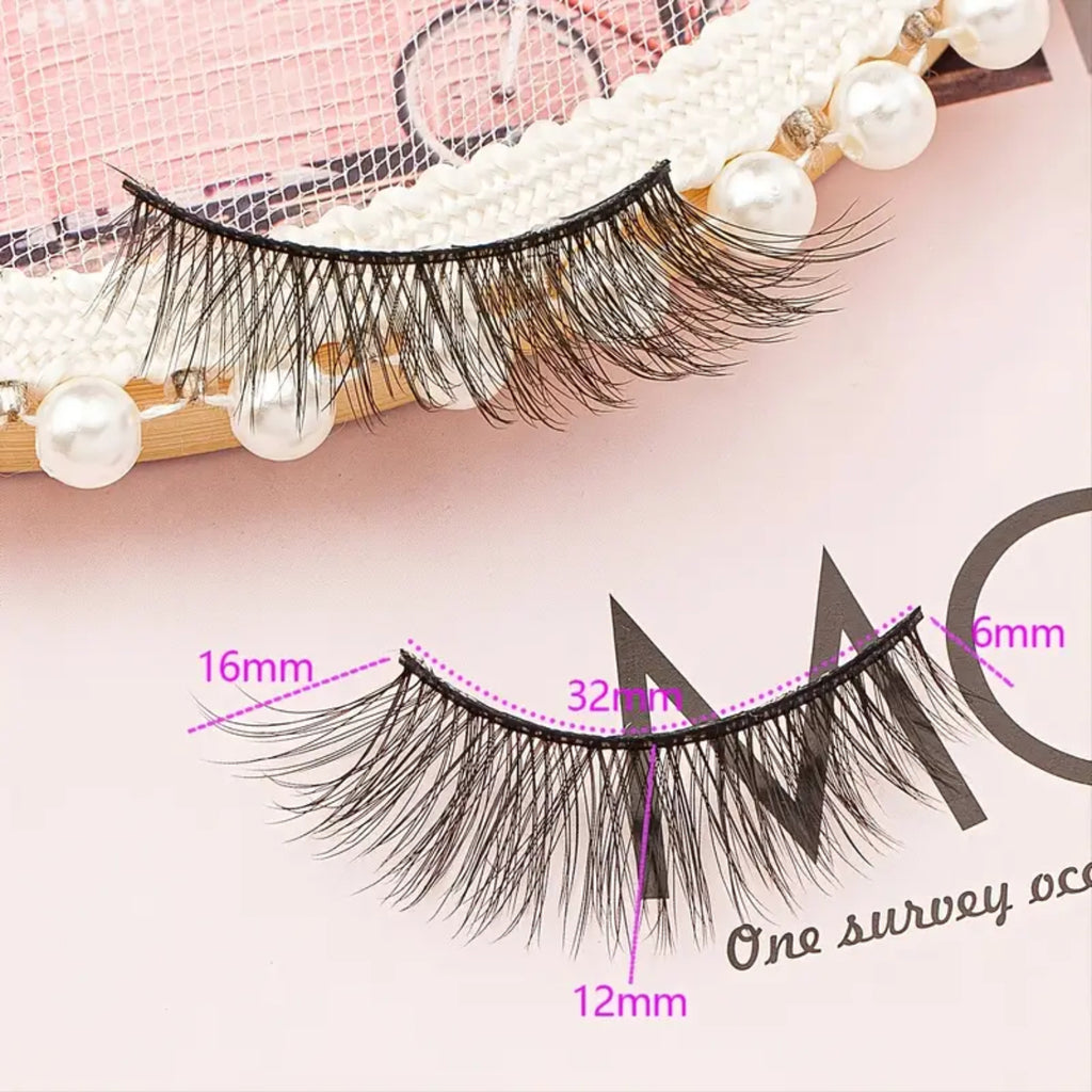 Lot de 5 Paires de Faux Cils 3D