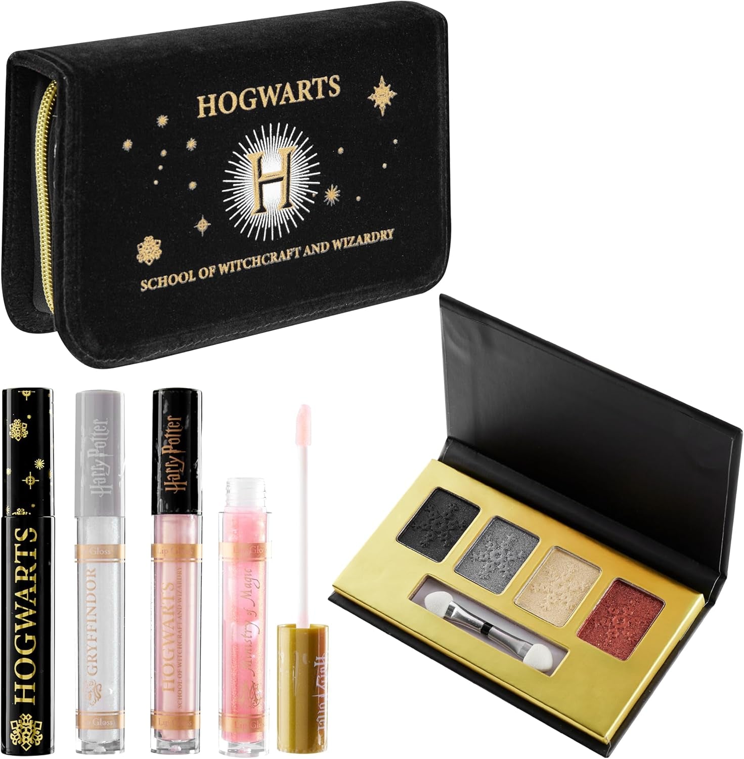 Harry Potter Maquillage Fille Kit - Coffret De Maquillage Cadeau Ado Fille Femme (Noir Poudlard)